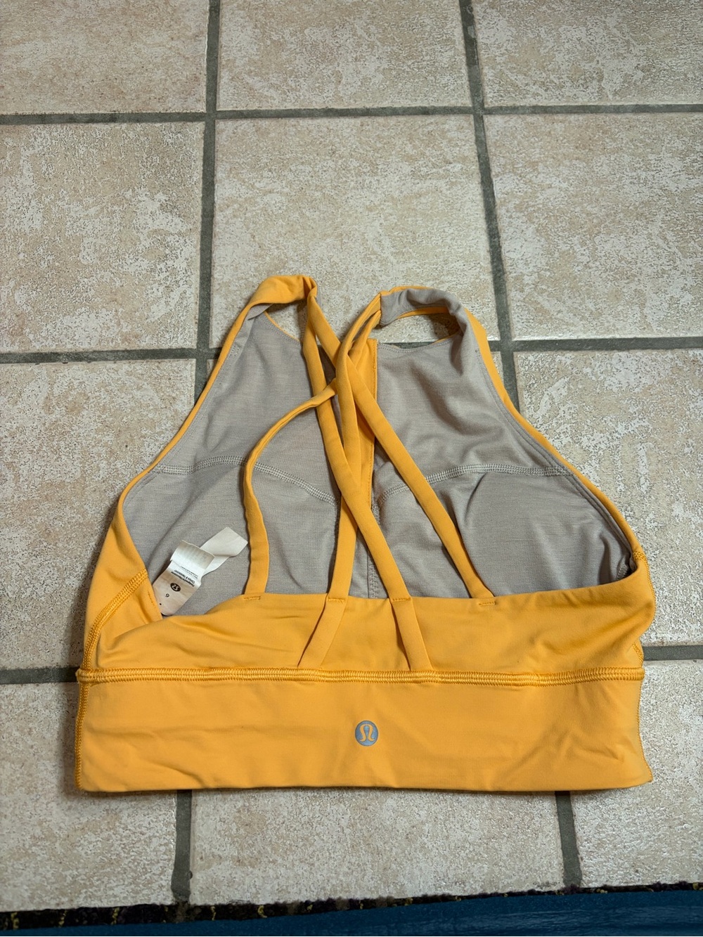 NWOT Lululemon Energy High-Neck Longline Bra *Zip Front (Mango Dream) Size 6 - Picture 6 of 9